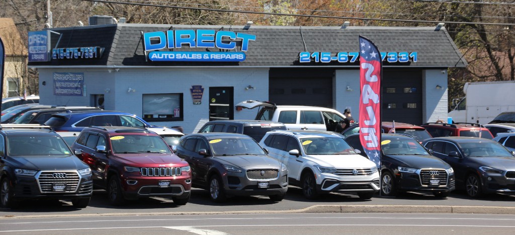 LRS Auto Service shop exterior, service bays, and lifts